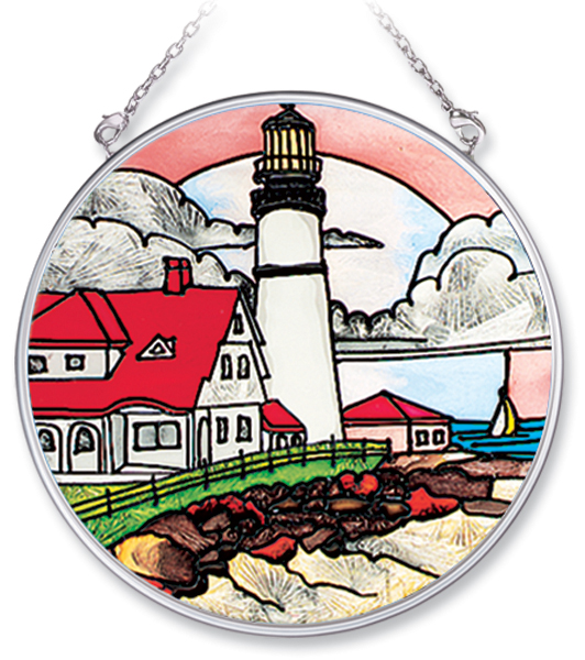 AMIA 7781 Portland Head Medium Circle Stained Glass