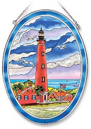 Ponce de Leon Inlet Large Oval Stained Glass