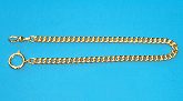Gold Plated Heavy Pocket Compass Chain