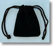 Small Black Velvet Pouch