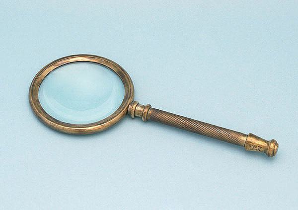 Antique Patina Brass Hand Magnifier