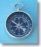 Aluminum 1 5/16 inch Open Face Pocket Compass