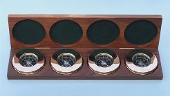 Large Compasses in Hardwood Case