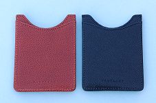 Back of Brown and Black Leather Credit Card Wallets
