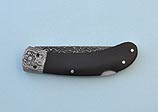 Damascus Lock Back Pocket Knife