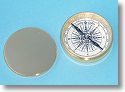 Gold Plated Brass Desk Compass