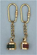 Brass Navigation Light Key Chains