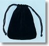 Black Large Velvet Pouch