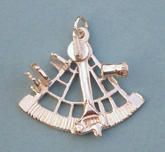 Sterling Silver Sextant Pendant