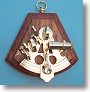 3-inch Radius Sextant on Hardwood Plaque