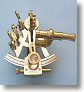 Premium 4-inch Serialized Brass Sextant w/ Leather Case